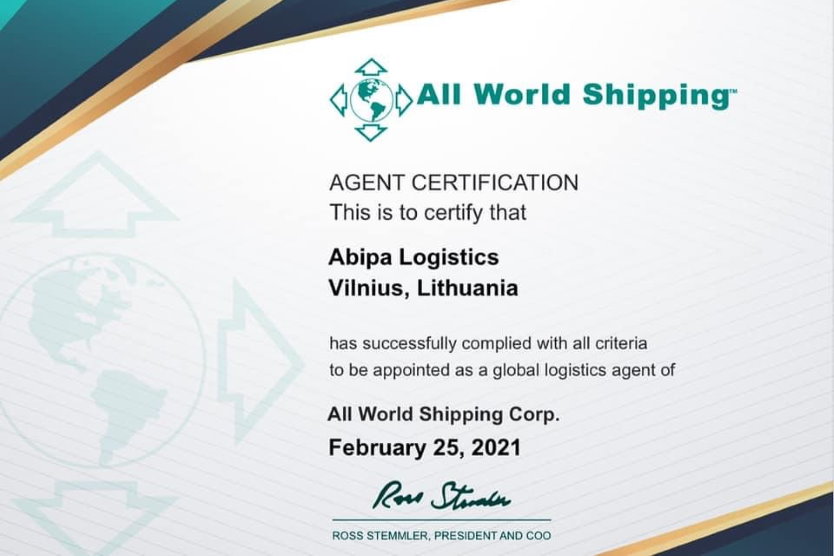 ABIPA Logistics became a member of the largest agency group in the world “All World Shipping”!